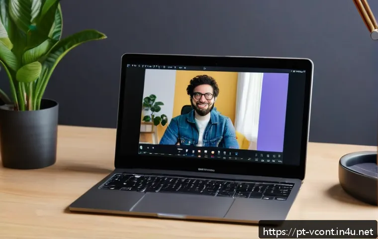 영상콘텐츠 전문가를 위한 생산성 향상 도구 - A cozy home video recording setup featuring a modern smartphone on a tripod capturing a content crea...